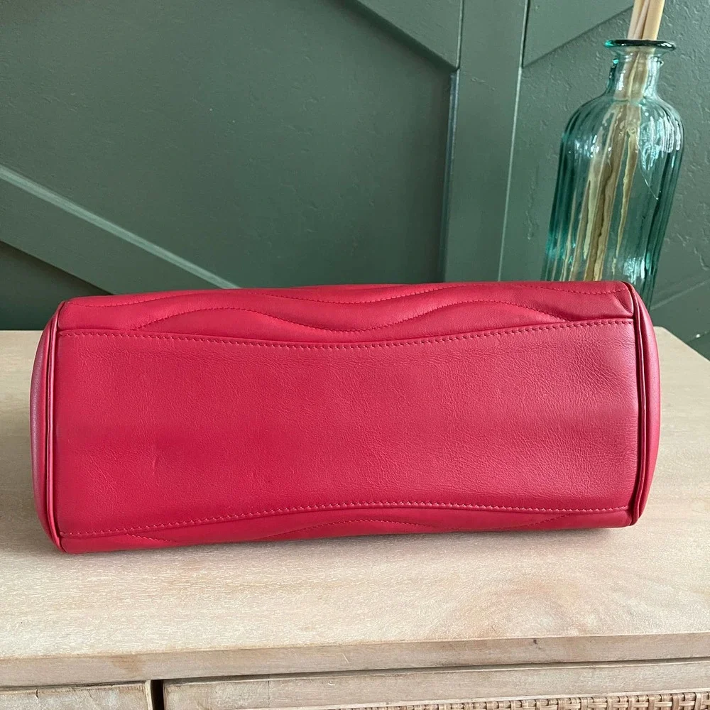 Mint Louis Vuitton New Wave Tote Leather Red Bag